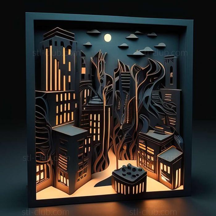 3D model night city (STL)